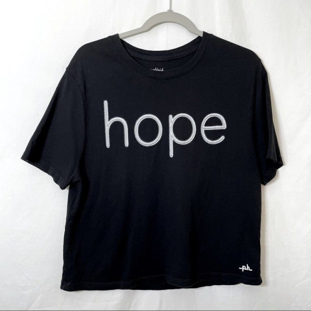 The Phluid Project Hope Graphic Tee Shirt in Black